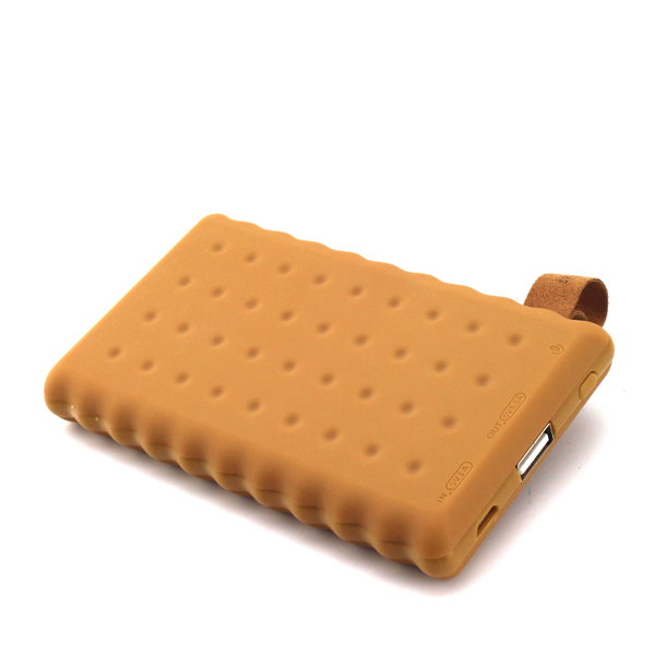 Cookies Polymer Power Bank With  4000/8000mAh