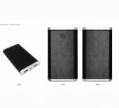 6000mah PU Leather power bank (8BK-887)